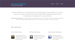 Desktop Screenshot of businessshakers.com