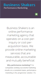 Mobile Screenshot of businessshakers.com